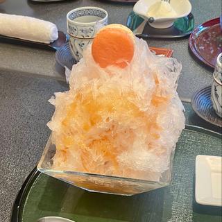 サツキかき氷 ピーチ(千羽鶴 （センバヅル）)