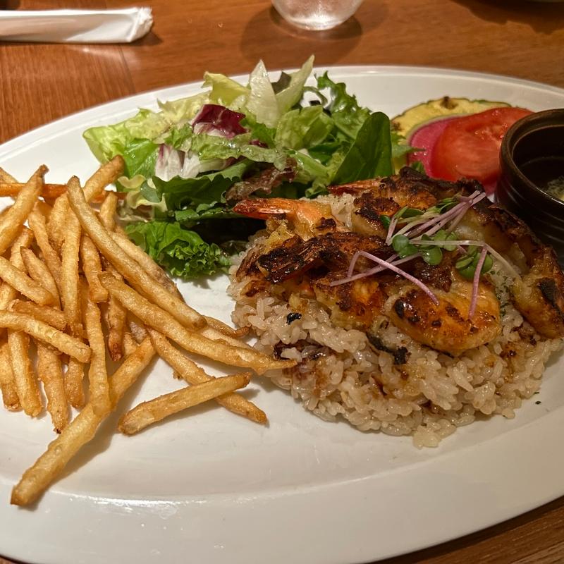 ガーリックシュリンプ＆ピラフ(ラ・オハナ南砂店)