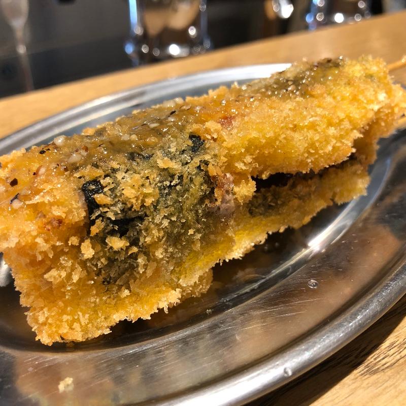 豚の谷中生姜巻き(STAND KIYOSUGU 中目黒店)