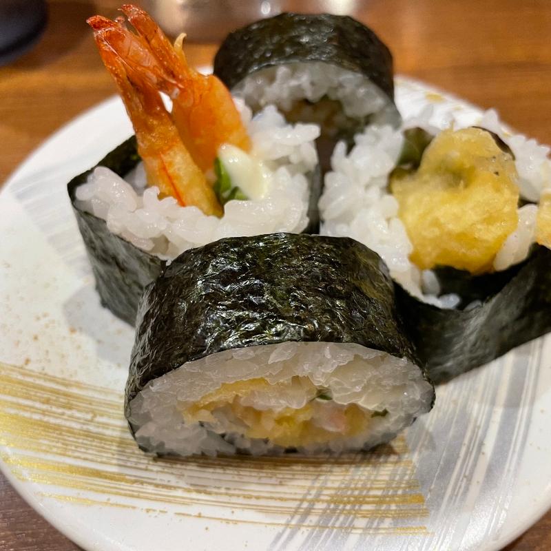 えぶフライ巻(回転さかなや鮨　魚忠 今池店 （うおちゅう）)