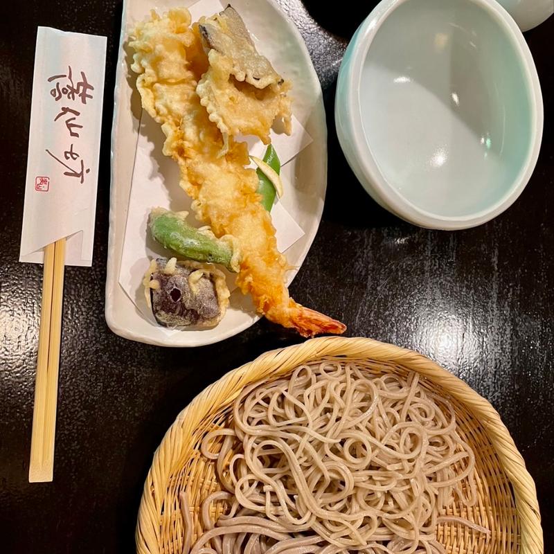 天ぷら付き二色蕎麦(蕎仙坊 （きょうざんぼう）)
