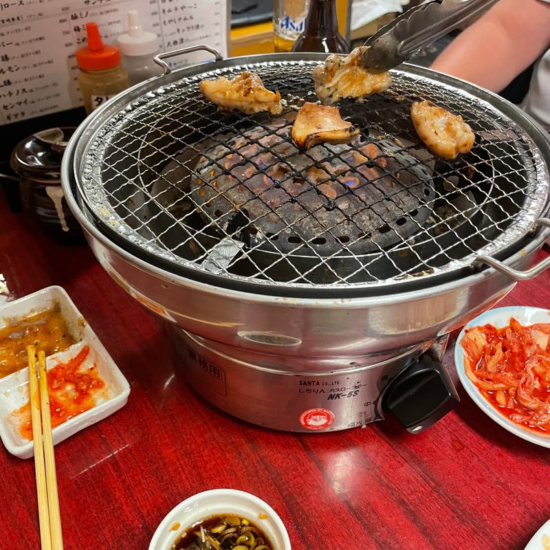 豚ミノ(ホルモン焼き 三味)