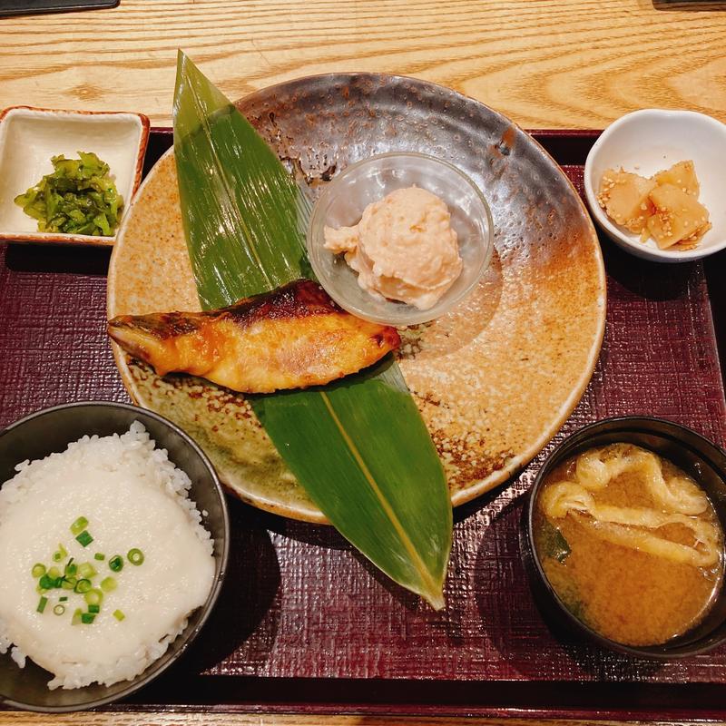 ぶりの西京焼き定食(魚沼食堂 水戸エクセルみなみ店)