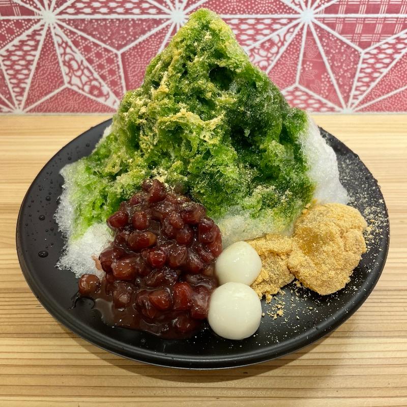 抹茶かき氷(甘味処鎌倉 会津七日町通り店)
