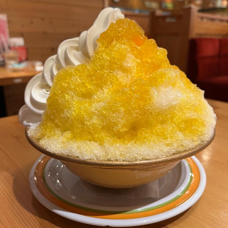 かき氷　マンゴー＆ジャスミンティー(コメダ珈琲店 八千代村上店)