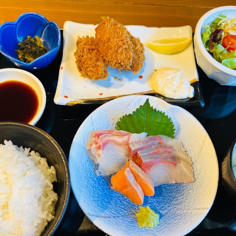 刺身定食(かき左右衛門 )