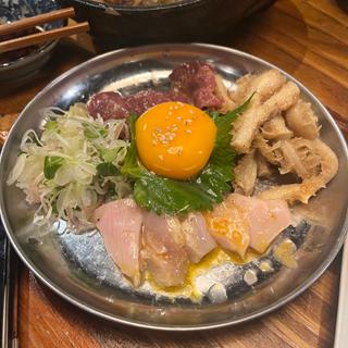 肉刺し盛り(メジロオシ)