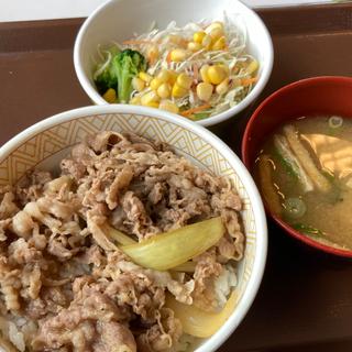 牛丼ランチセット(すき家 多摩乞田店 )
