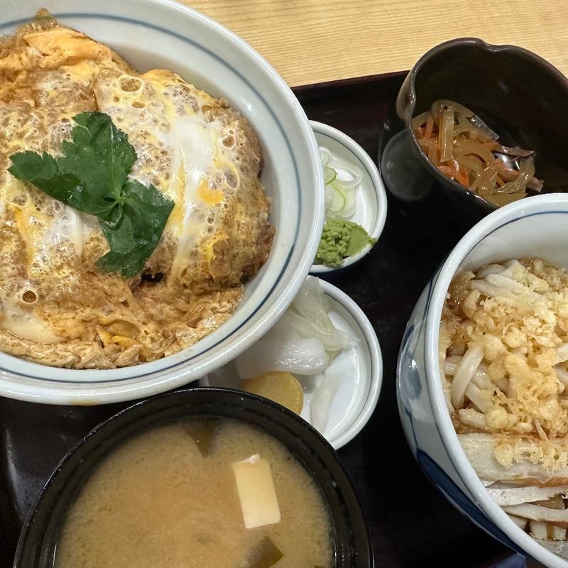 かつ丼・冷やしたぬきうどんセット(更科)