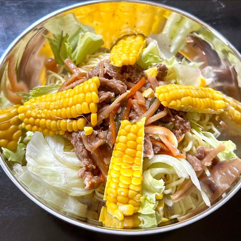 冷やし青椒肉絲麺(オーケー 八千代緑が丘店)