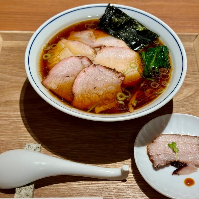 二種の焼豚中華そば(醤油)(日本橋室町 焼豚 福の屋)