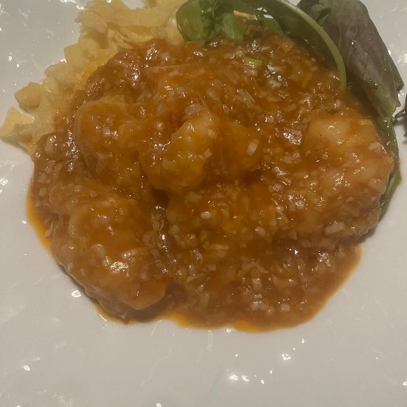 大海老のチリソース　大6尾(過門香 銀座店)