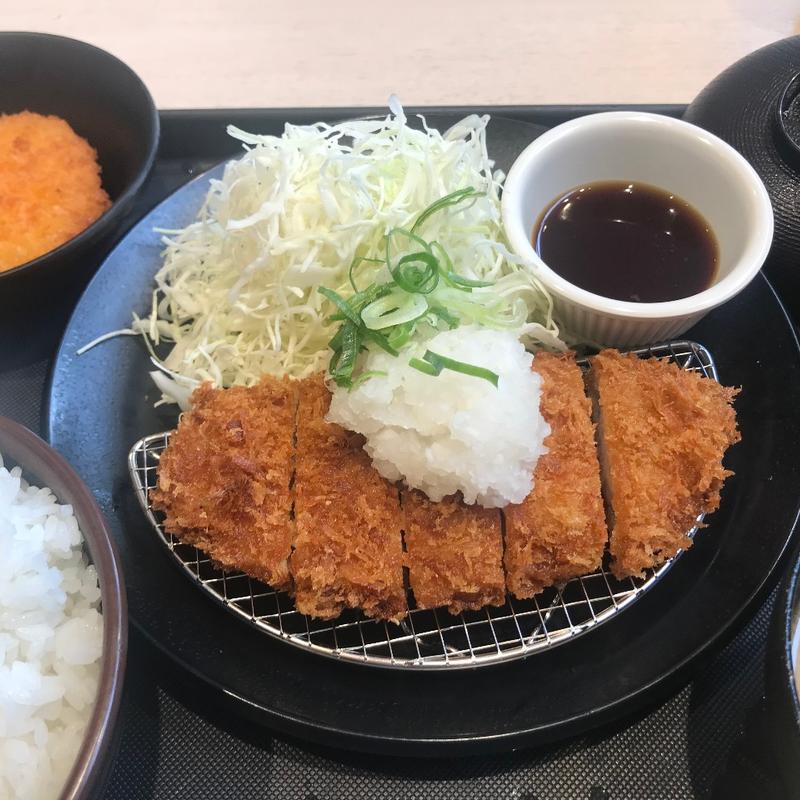 鬼おろしポン酢ロースカツ定食(松のや ふじみ野店)