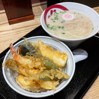 天丼とらぁ麺(天丼・らぁ麺 ハゲ天)