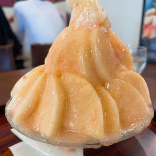 桃のかき氷(DAIBAN COFFEE)