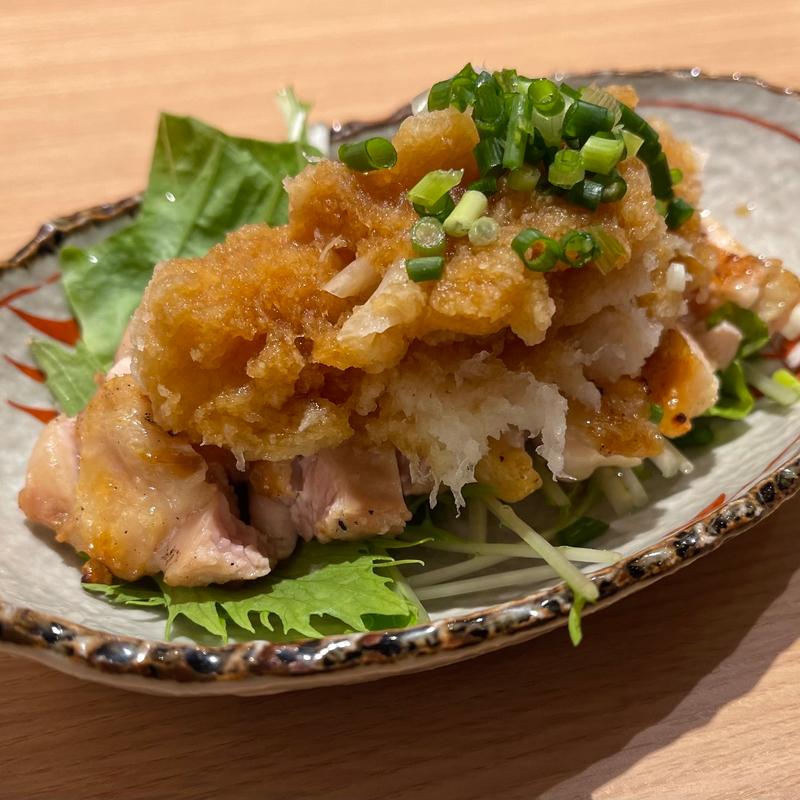 もも肉のたたきぽん酢(焼き鳥　きんざん　住吉店)