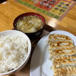 餃子+ライス+ワンタンスープ(拉麺まま家 （ラーメンママヤ）)