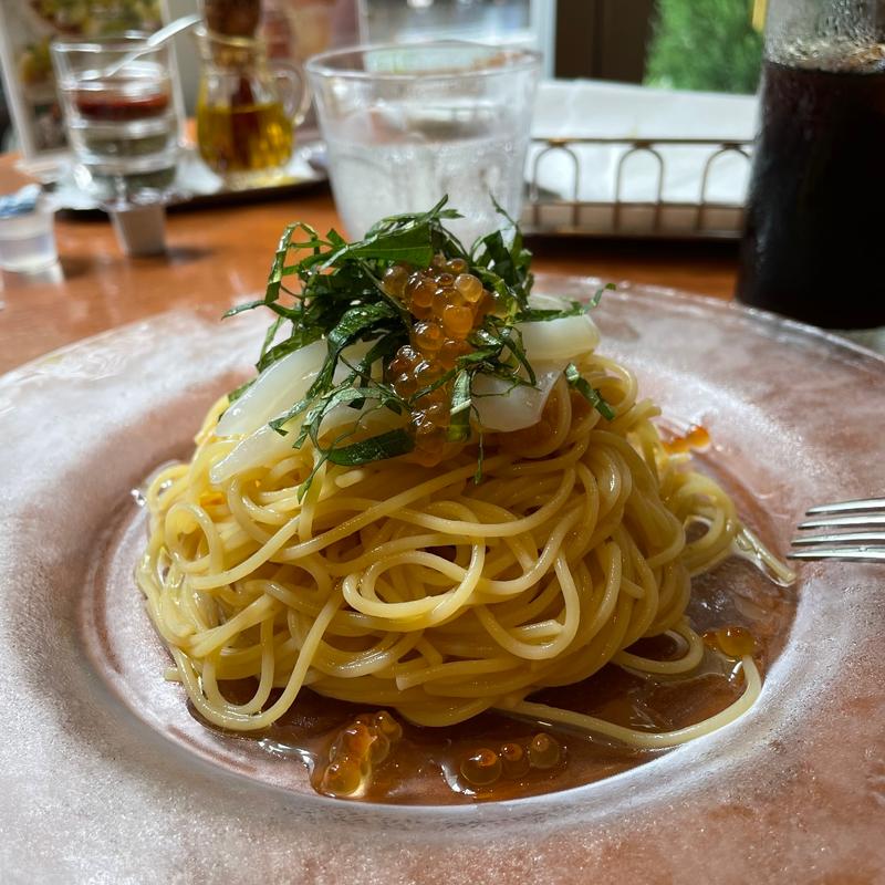 うにといくらの冷製スパゲッティ(TO THE HERBS 成城学園店)