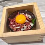 和牛ユッケ(黒牛焼肉もっこり)