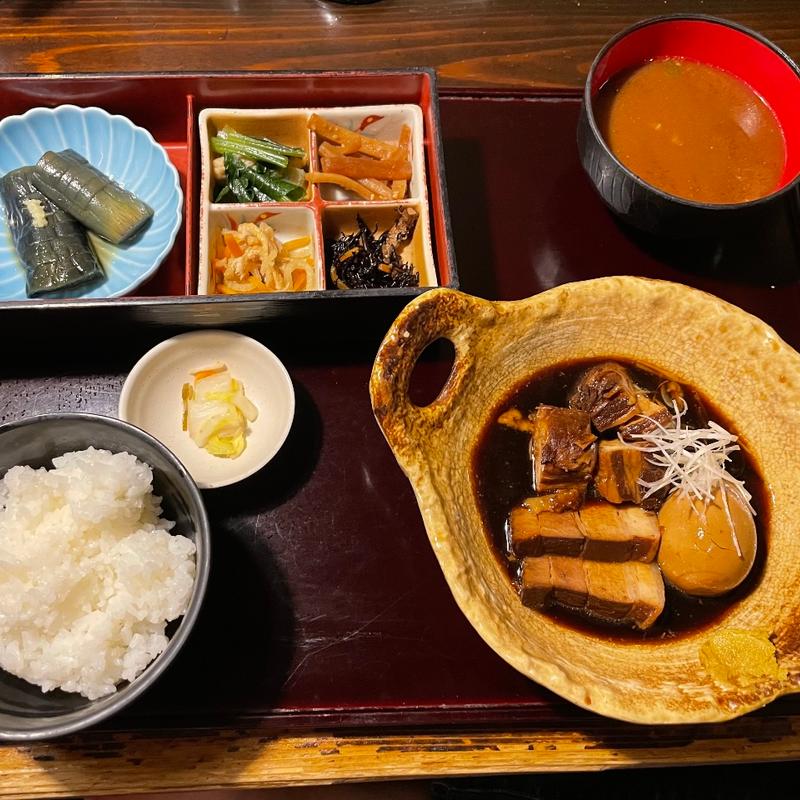 黒豚角煮定食(喜楽亭 )