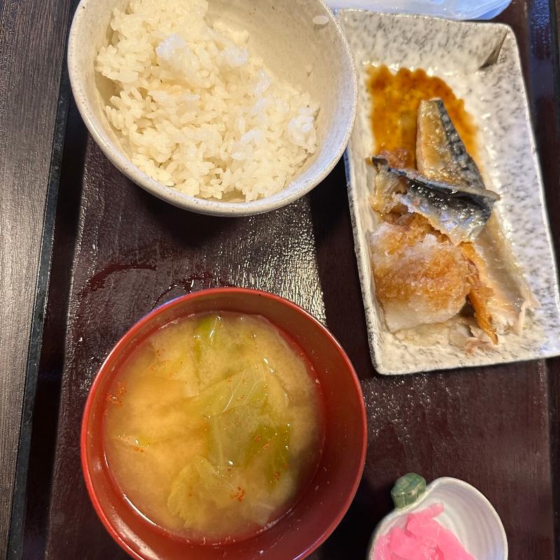 鯖の塩焼き定食(御食事処 はらだ)