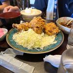 唐揚げ定食(御食事処 はらだ)