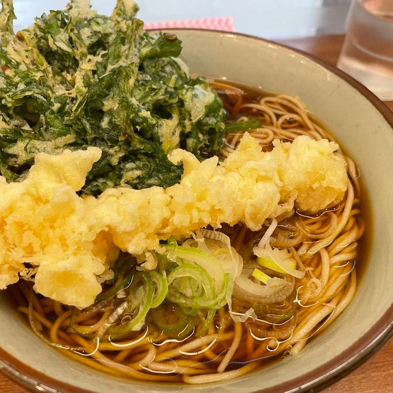海老天そば 春菊天トッピング(文殊 馬喰横山店 )