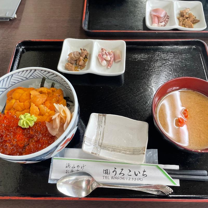 ウニいくら丼(うろこいち )