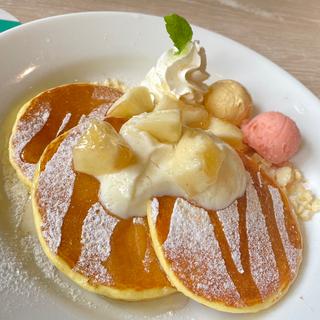 桃のパンケーキ(デニーズ 高津店 （Denny’s）)