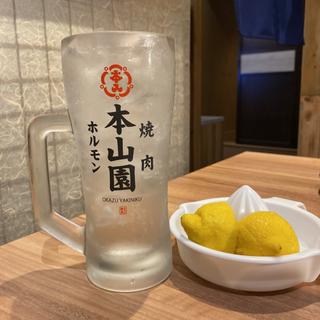 まるごと生搾りレモンサワー(大)(焼肉ホルモン 本山園)