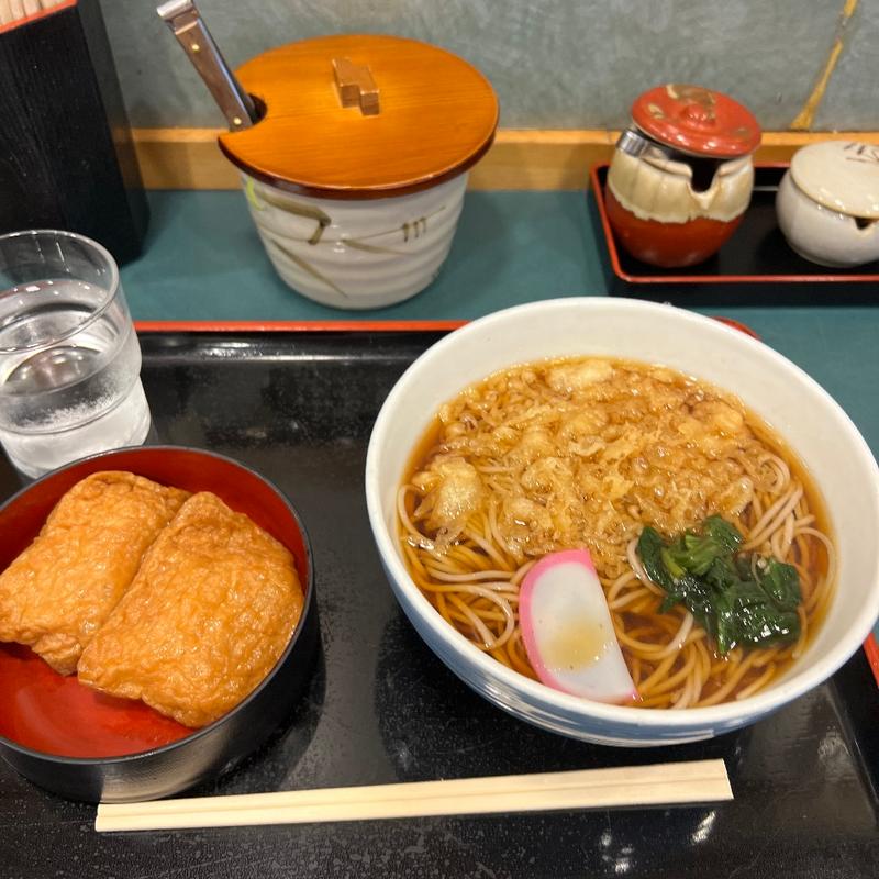 たぬきそば　いなり(小諸そば 竹芝店)