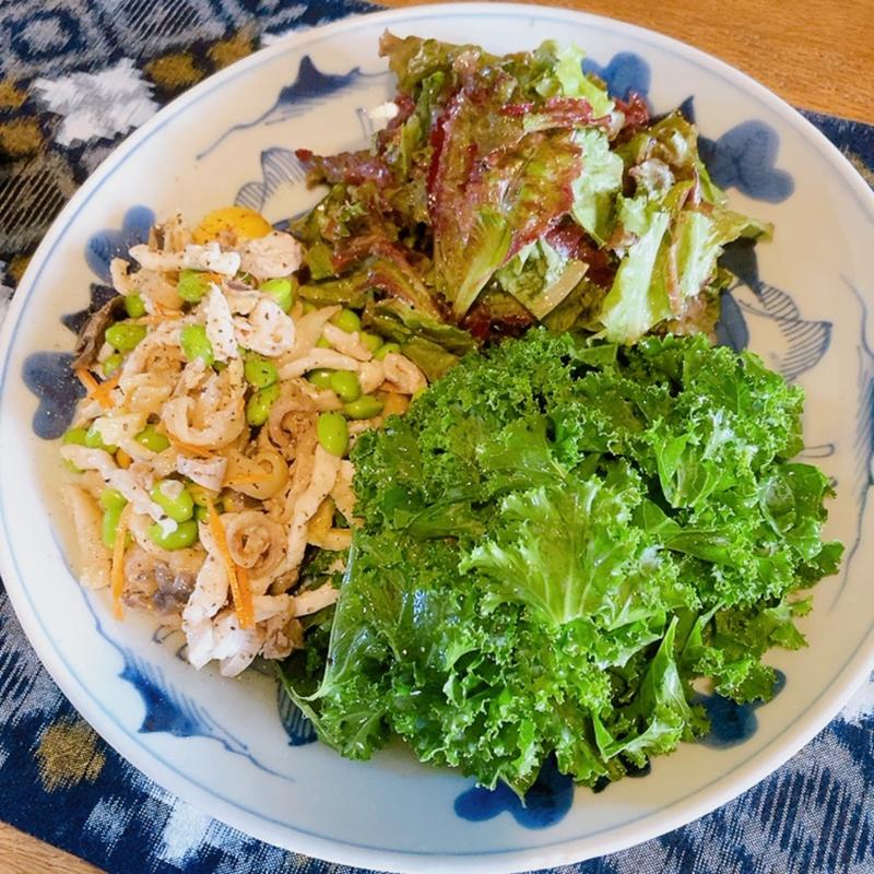 細切り地鶏と野菜（お任せコース）(川菜まぼろし亭)