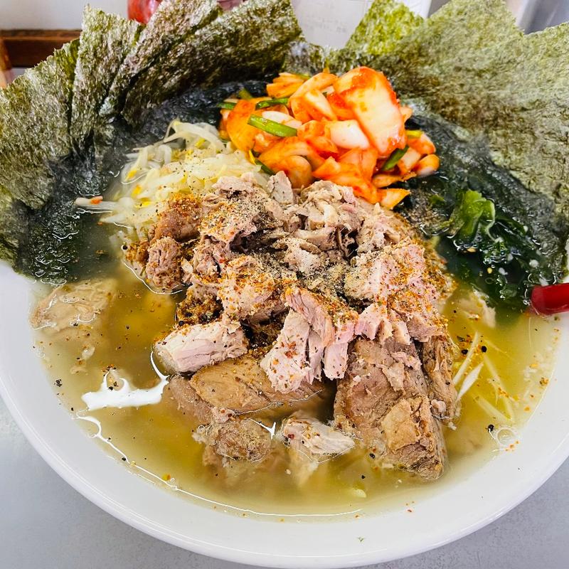 ネギ塩ラーメン＋海苔＋もやし(ラーメンショップ 122号騎西店)