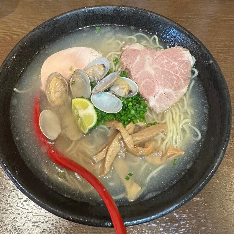 冷たい！鯛とあさりの中華そば　麺大盛り(中華そば ひのき屋)