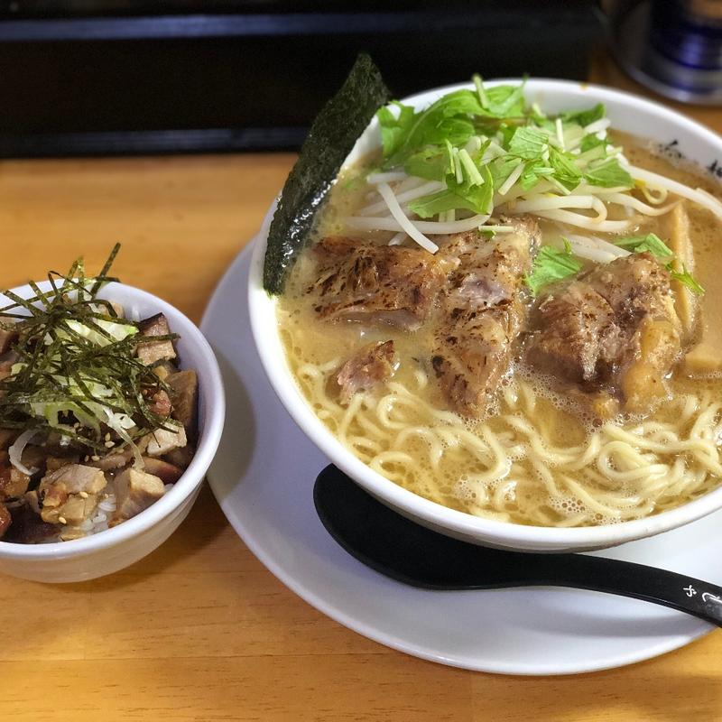 軟骨海老そばセット(麺屋 白神 )