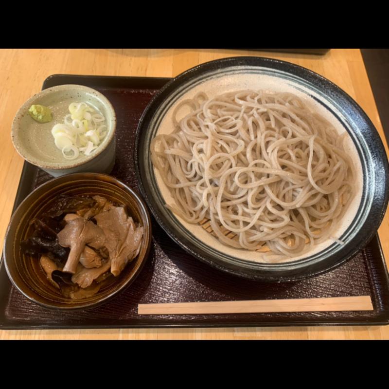 きのこ冷やしざるそば(道の駅 にしあいづ よりっせ)