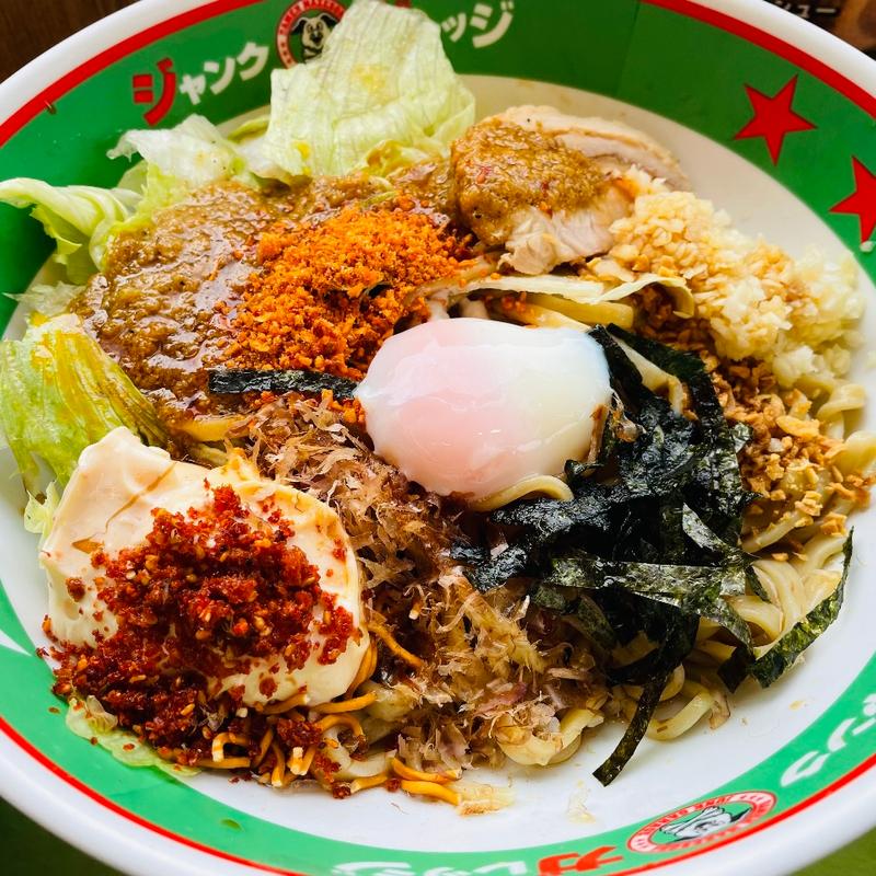 パワフル冷やしまぜそば＋温泉玉子(全まし)(ジャンクガレッジ カインズ羽生店)