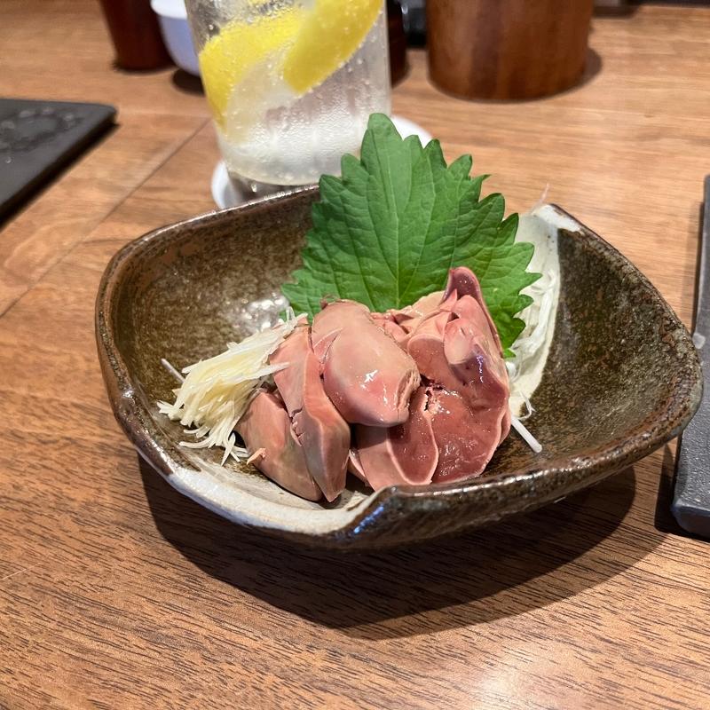 鶏の刺身(やき鶏おお川)