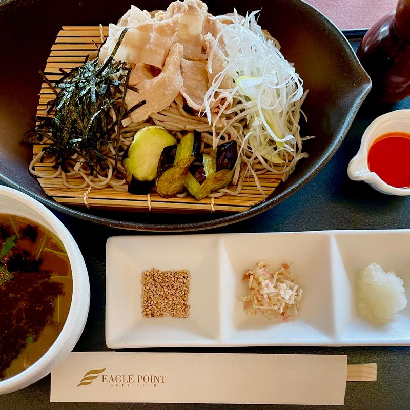 豚しゃぶ温つけ蕎麦(イーグルポイントゴルフクラブレストラン )