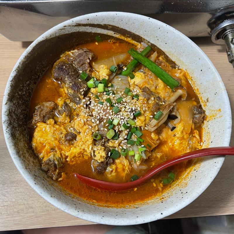 ユッケジャンクッパ(ホルモンWABISABI DX)