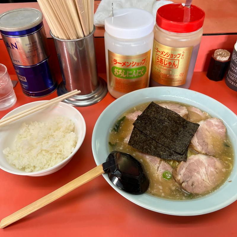チャーシューメン　半ライス(ラーメンショップ 川崎水沢店)