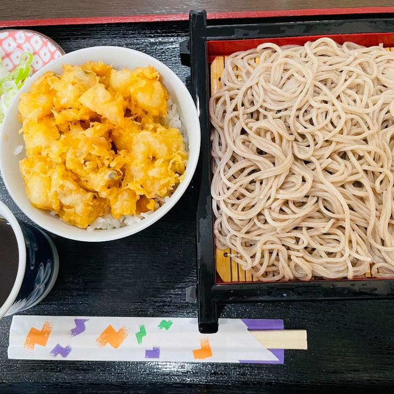 天丼そばセット(まつかげ庵そば居酒屋)