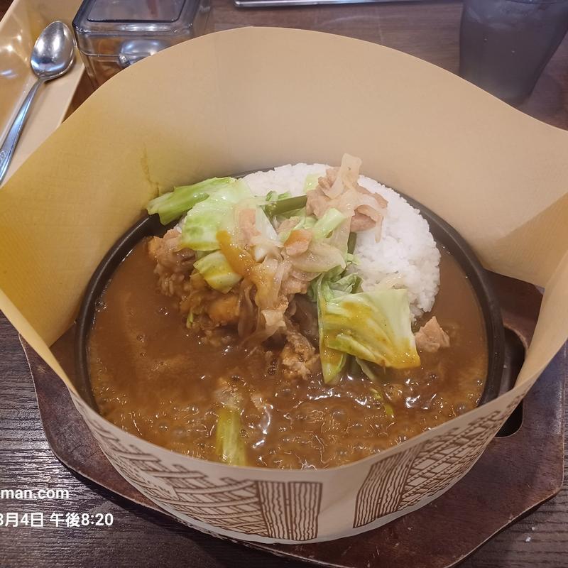 鉄板鶏ちゃんカレー(CoCo壱番屋 本地ヶ原店)