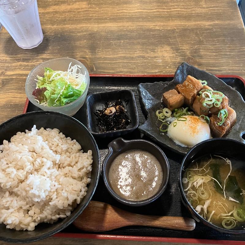 豚の角煮定食　自然薯とろろ付き(名もなき店 自然生物語 （なもなきみせ じねんじょうものがたり）)