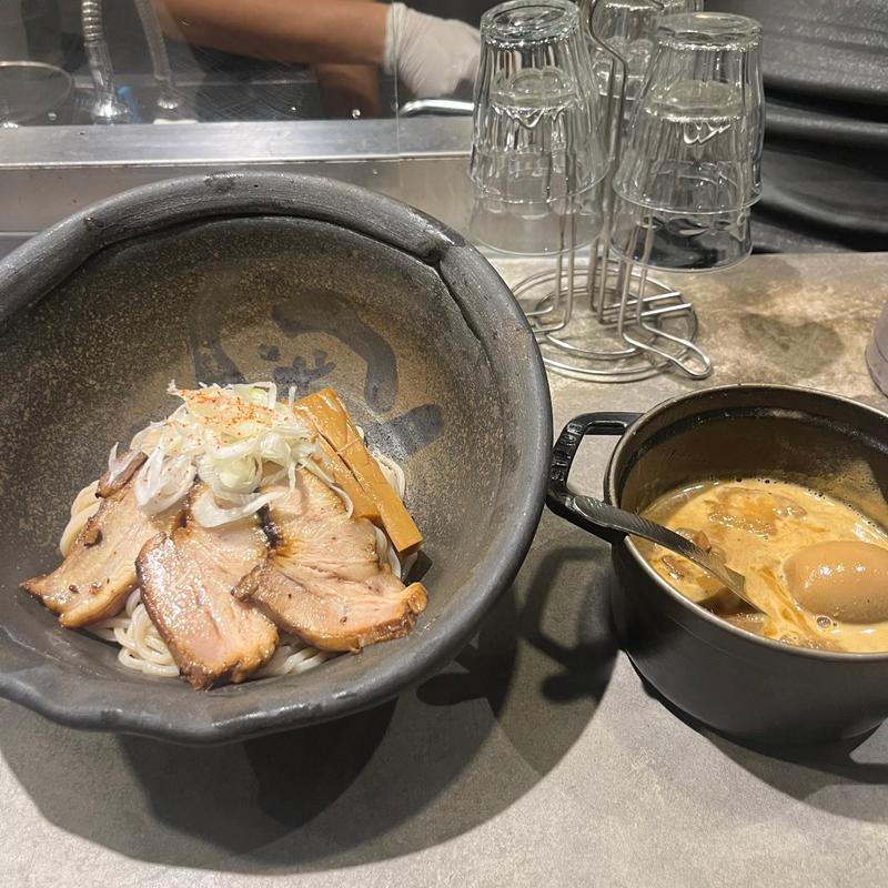 味玉チャーシューモツつけ麺(北野坂 奥)