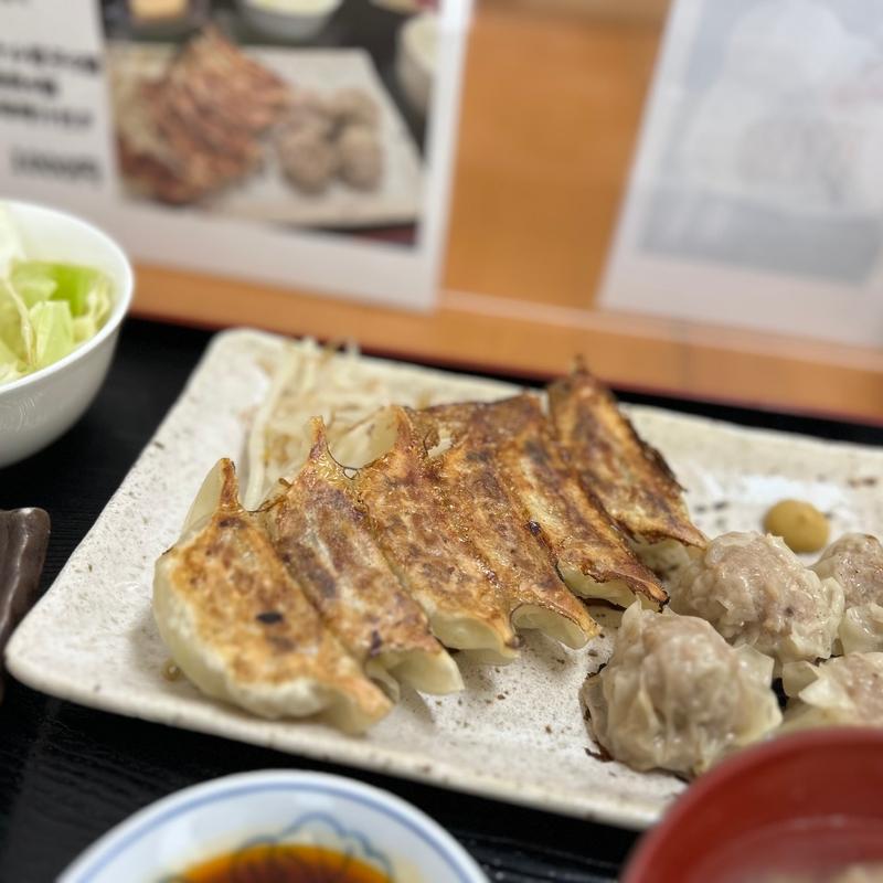 餃子としゅうまい定食(かさご浜松餃子 )