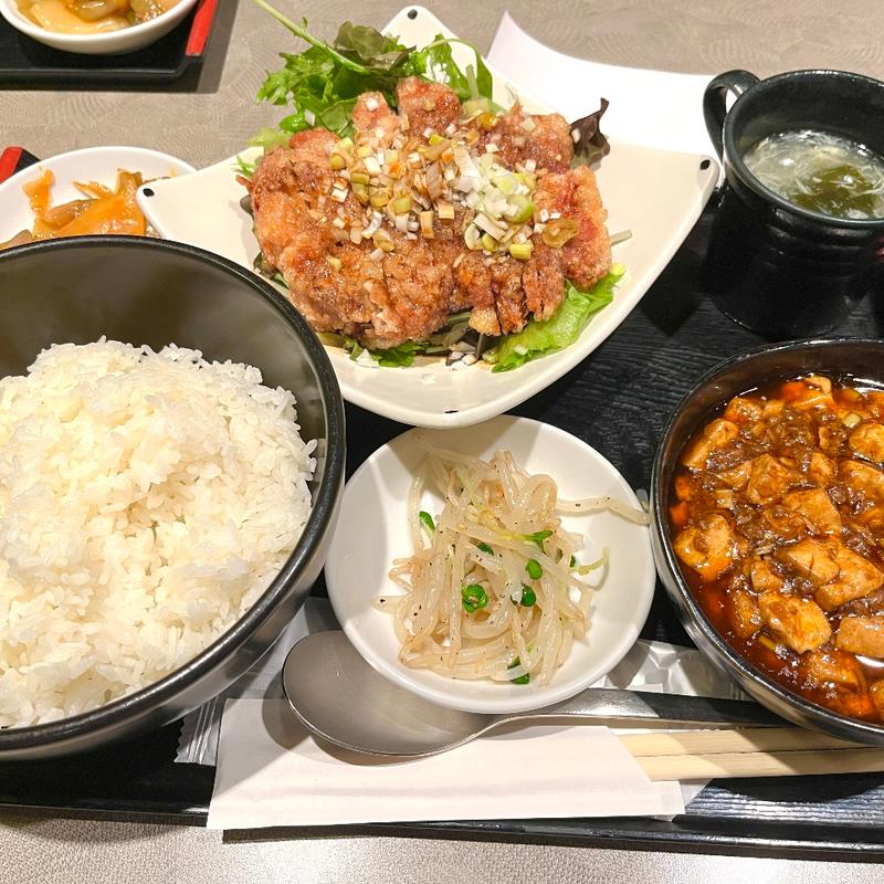 油淋鶏定食(中華料理 炎麻堂 赤坂店)