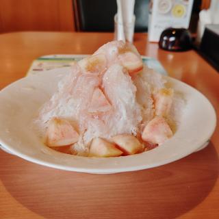氷 桃ミルク(デニーズ守山店)