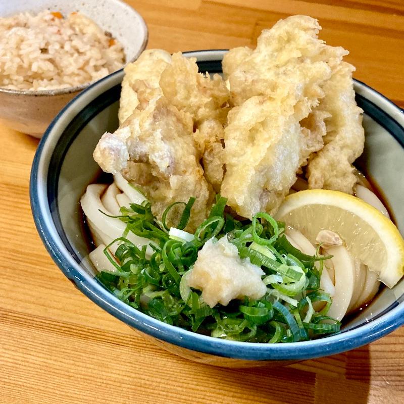 鶏天ぶっかけ(堺うどん ちはや)