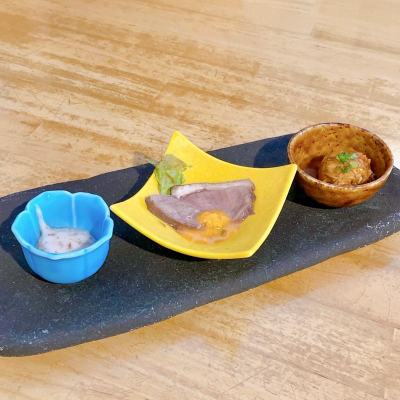 本日のそば前『三点』(じねんじょ蕎麦 箱根 九十九)